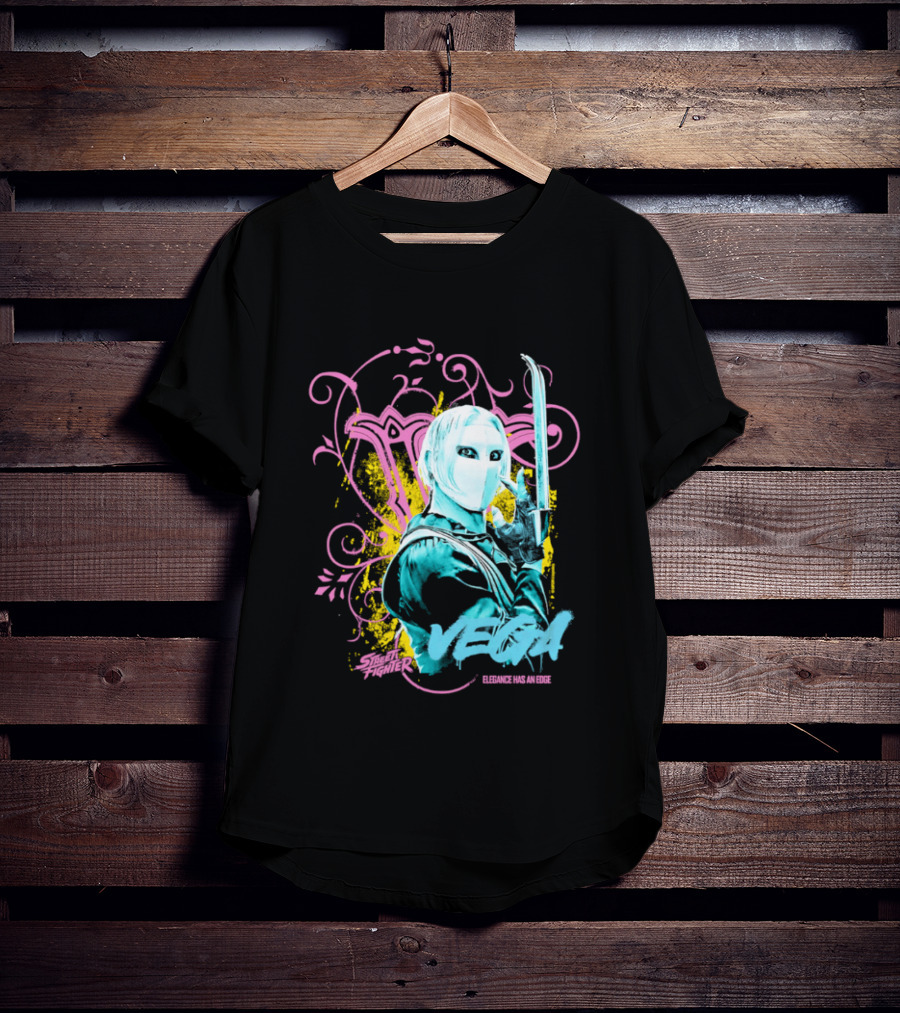Fighter Vega Elegance Has An Edge Streetwear Warrior T-Shirt