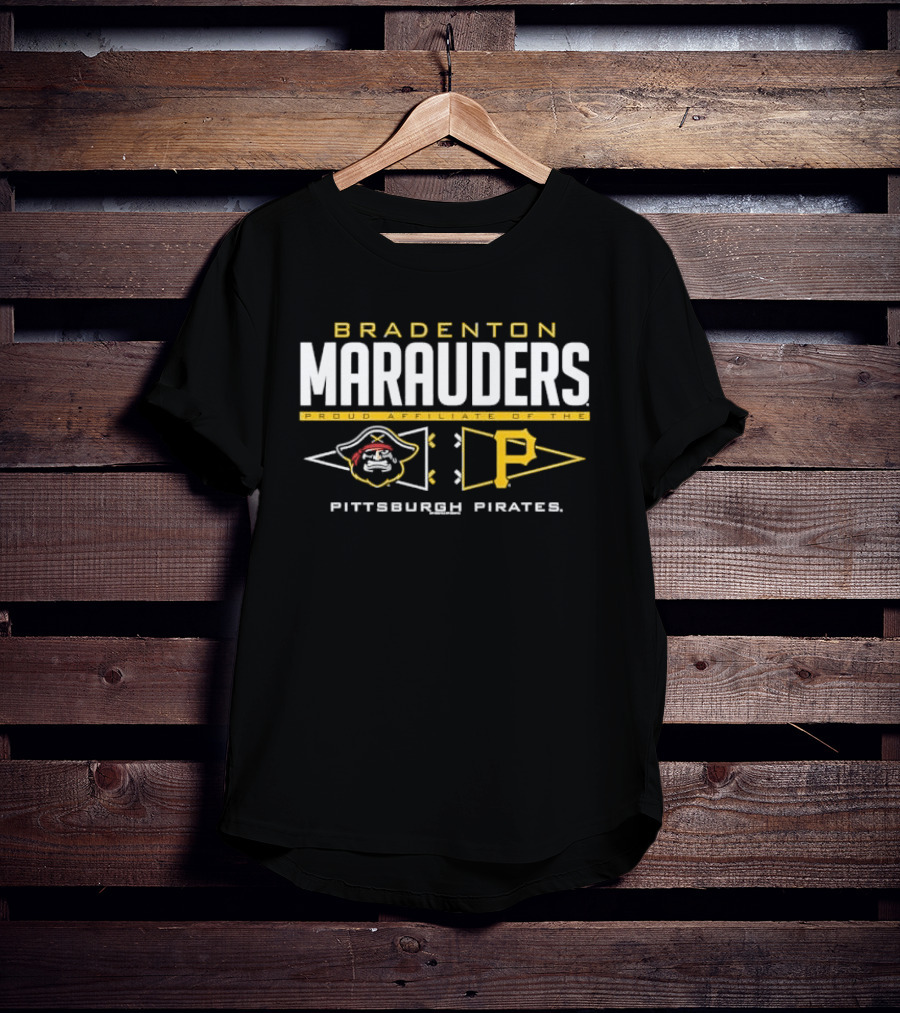 Bradenton Marauders Pittsburgh Pirates Affiliation With Iconic Pirate T-Shirt