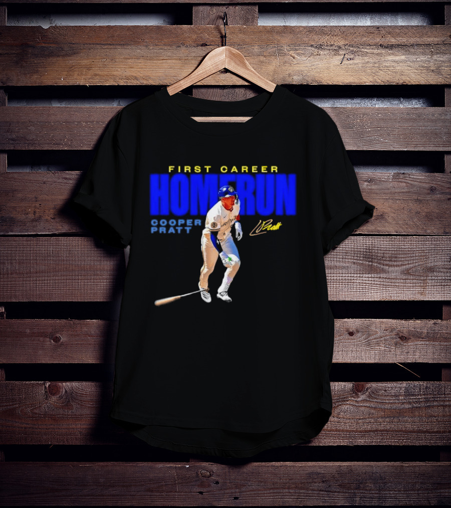 First Career Homerun Cooper Pratt Milwaukee Brewers T-Shirt