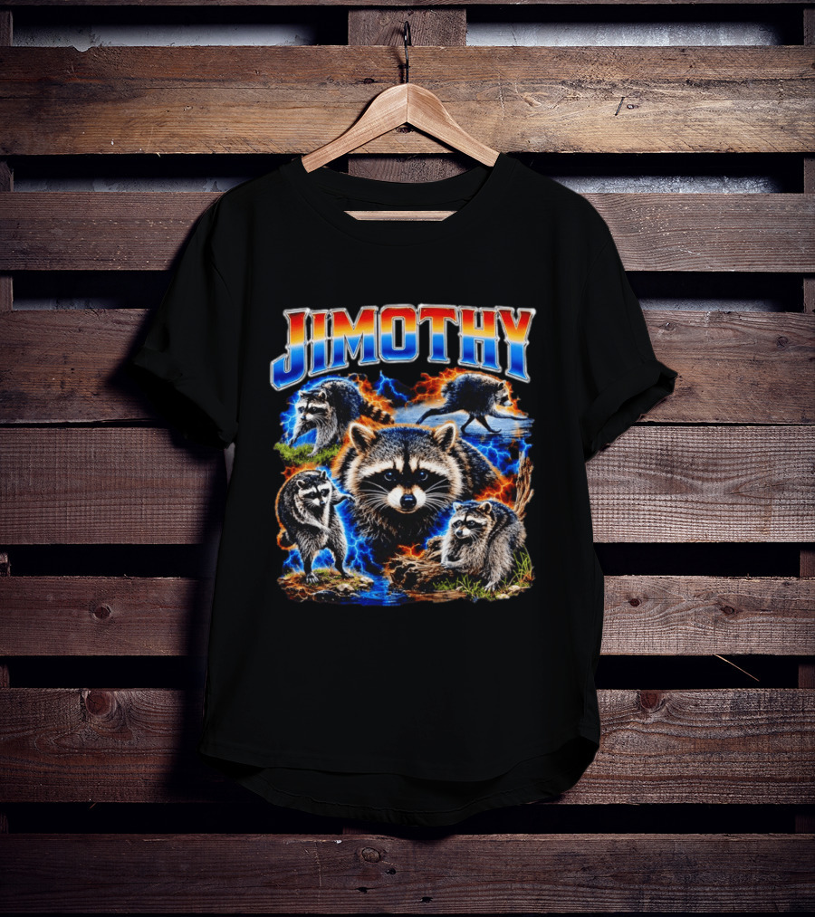 Jimothy Raccoon Wildlife Adventure Seattle Trash Panda T-Shirt