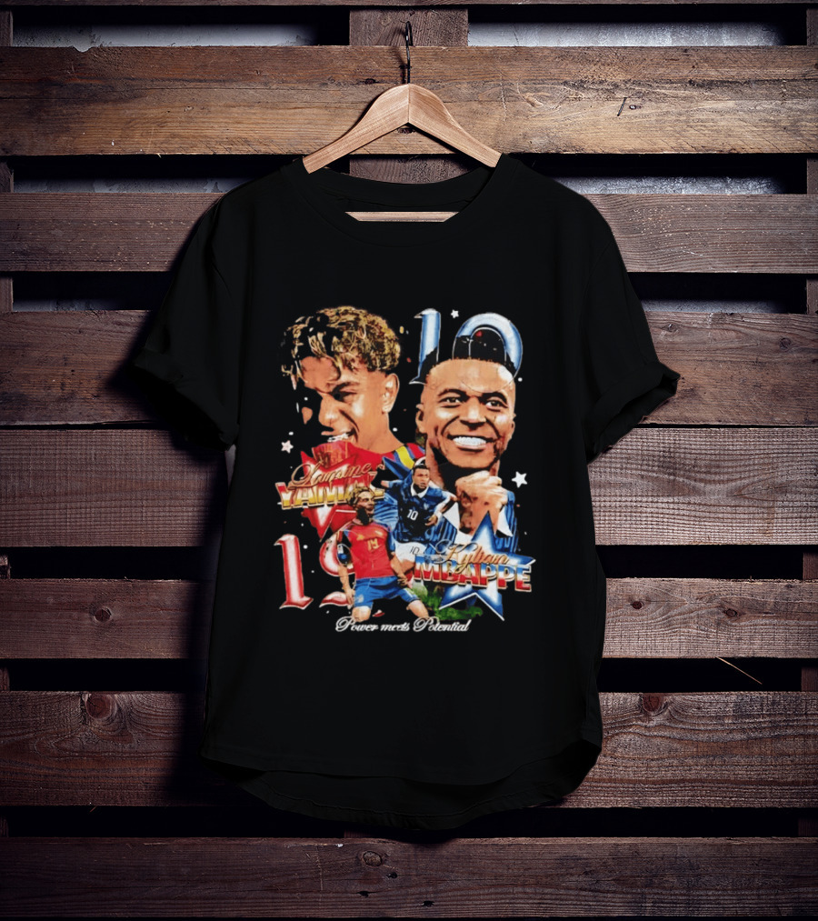 Lamine Yamal Kylian Mbappe 10 Power Meets Potential 19 T-Shirt