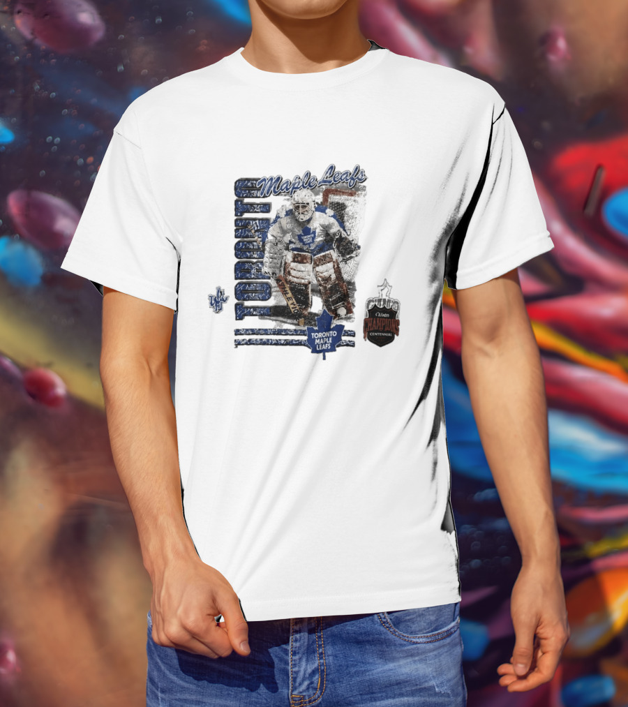 Toronto Maple Leafs Centennial Champions Vintage Hockey Goalie Gear T-Shirt
