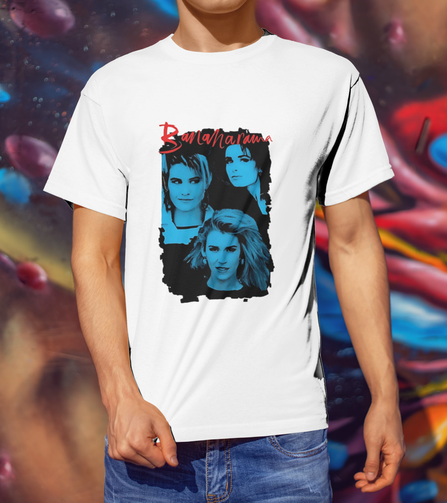 Bananarama True Confessions Album Cover Retro Blue T-Shirt