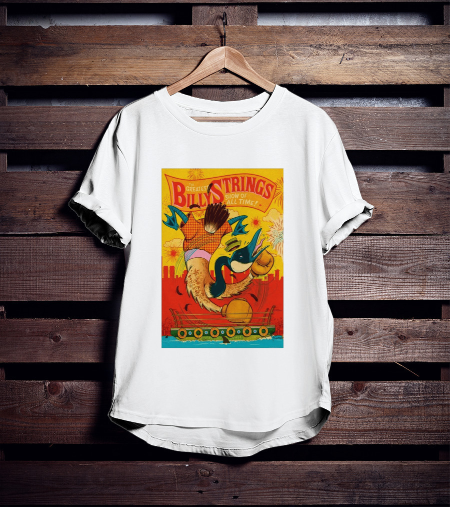 Billy Strings Boston MA July 21 2026 Greatest Show Of All Time Boxing Duck With Gloves T-Shirt