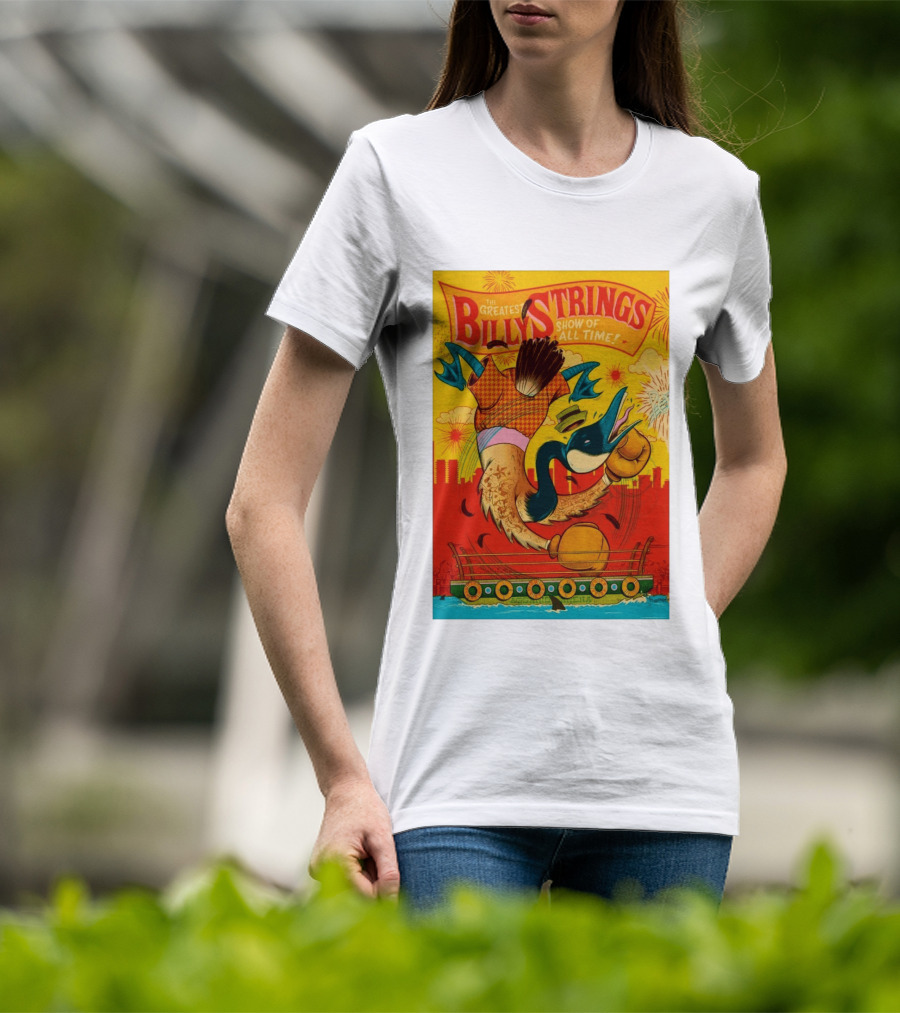 Billy Strings Boston MA July 21 2026 Greatest Show Of All Time Boxing Duck With Gloves T-Shirt