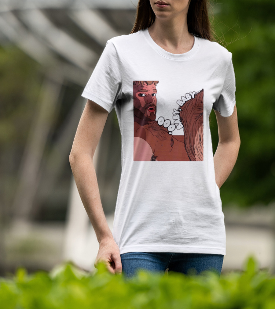 Ooo Baby Bearded Man Illustrated Expression T-Shirt