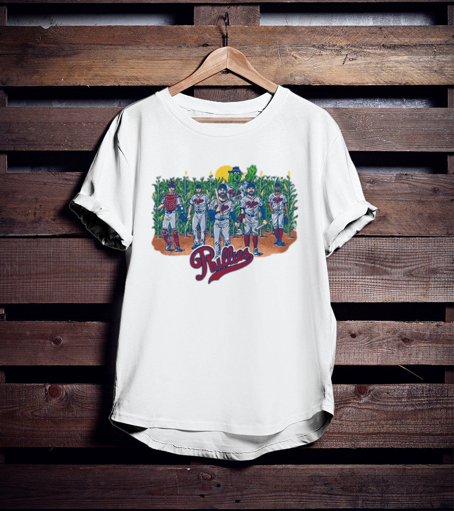 Phillies Field Of Dreams 2026 Players Cornfield Mascot Phillies T-Shirt
