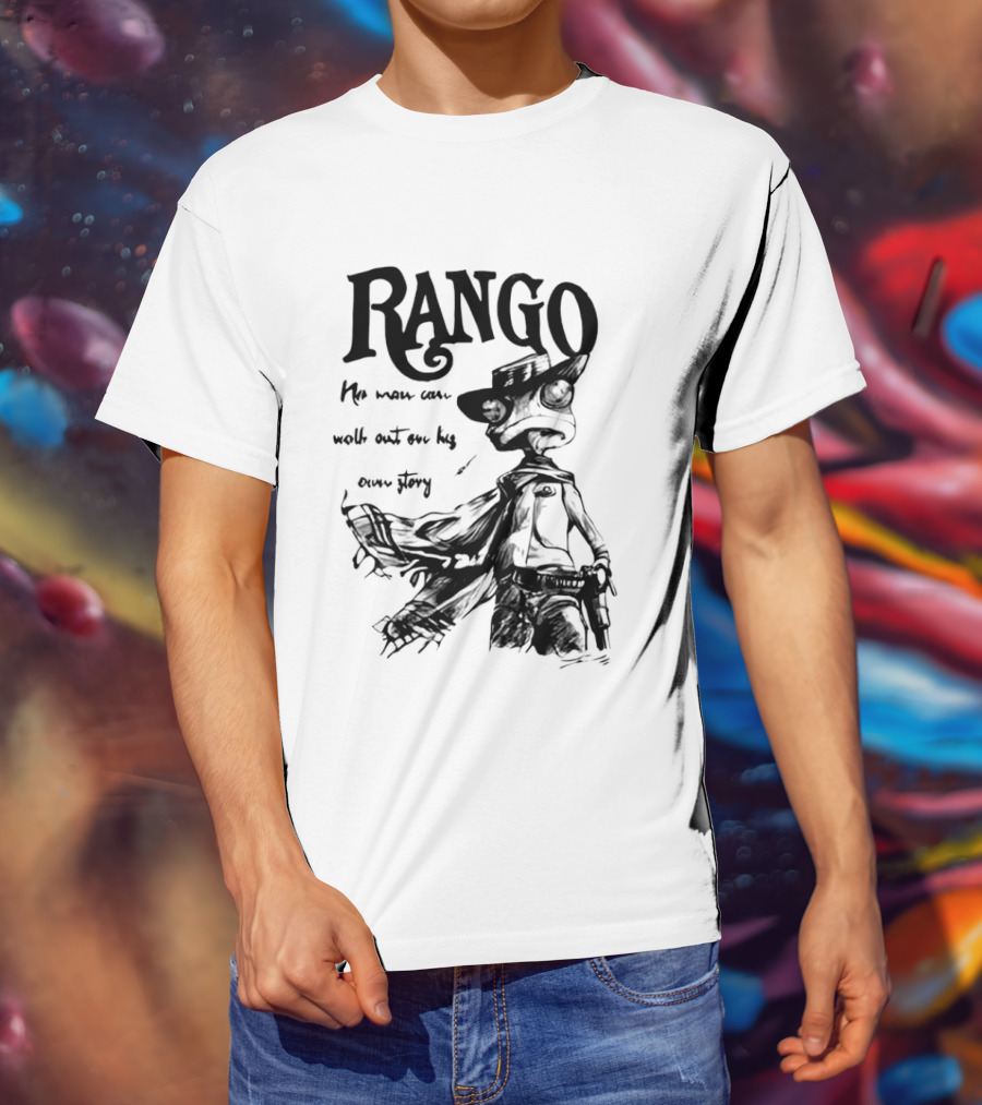 Rango He Who Walks Out Cowboy T-Shirt