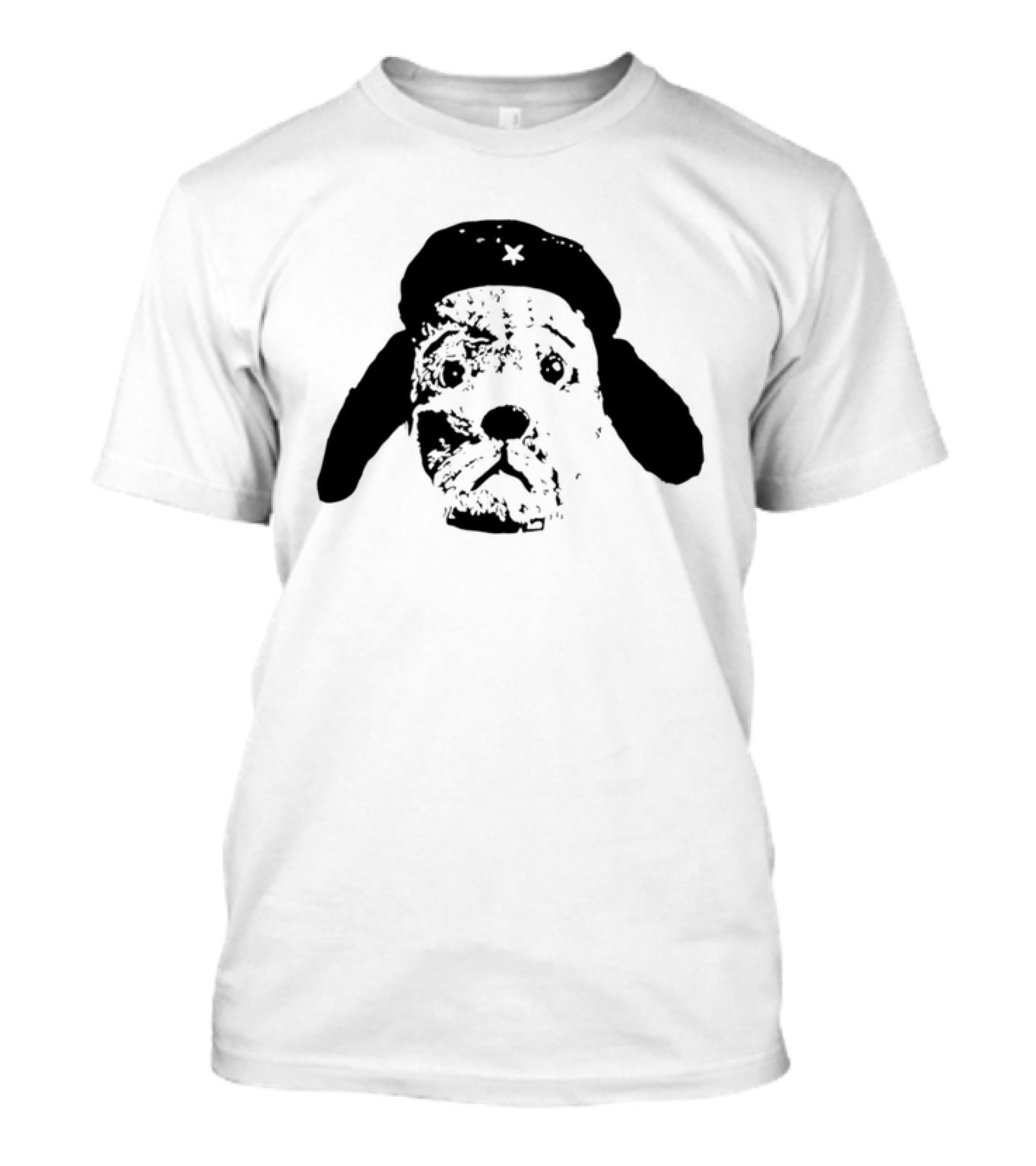 Che Guevara Dog Parody Beret Icon With Star T-Shirt