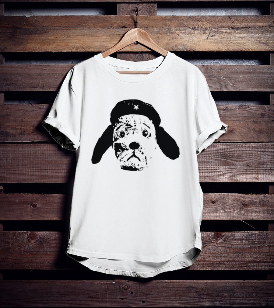 Che Guevara Dog Parody Beret Icon With Star T-Shirt