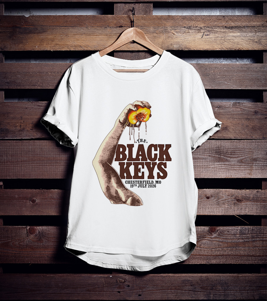 The Black Keys Chesterfield MO 19th July 2026 Peach T-Shirt