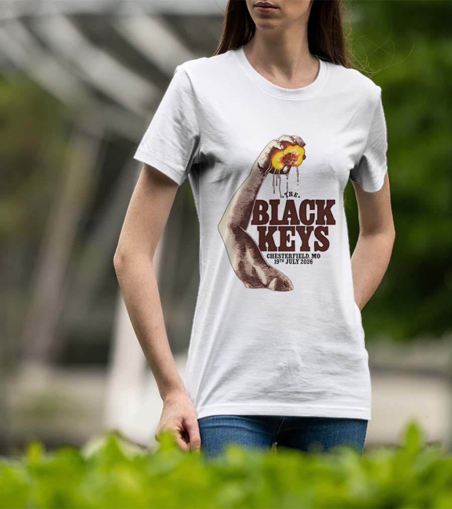 The Black Keys Chesterfield MO 19th July 2026 Peach T-Shirt