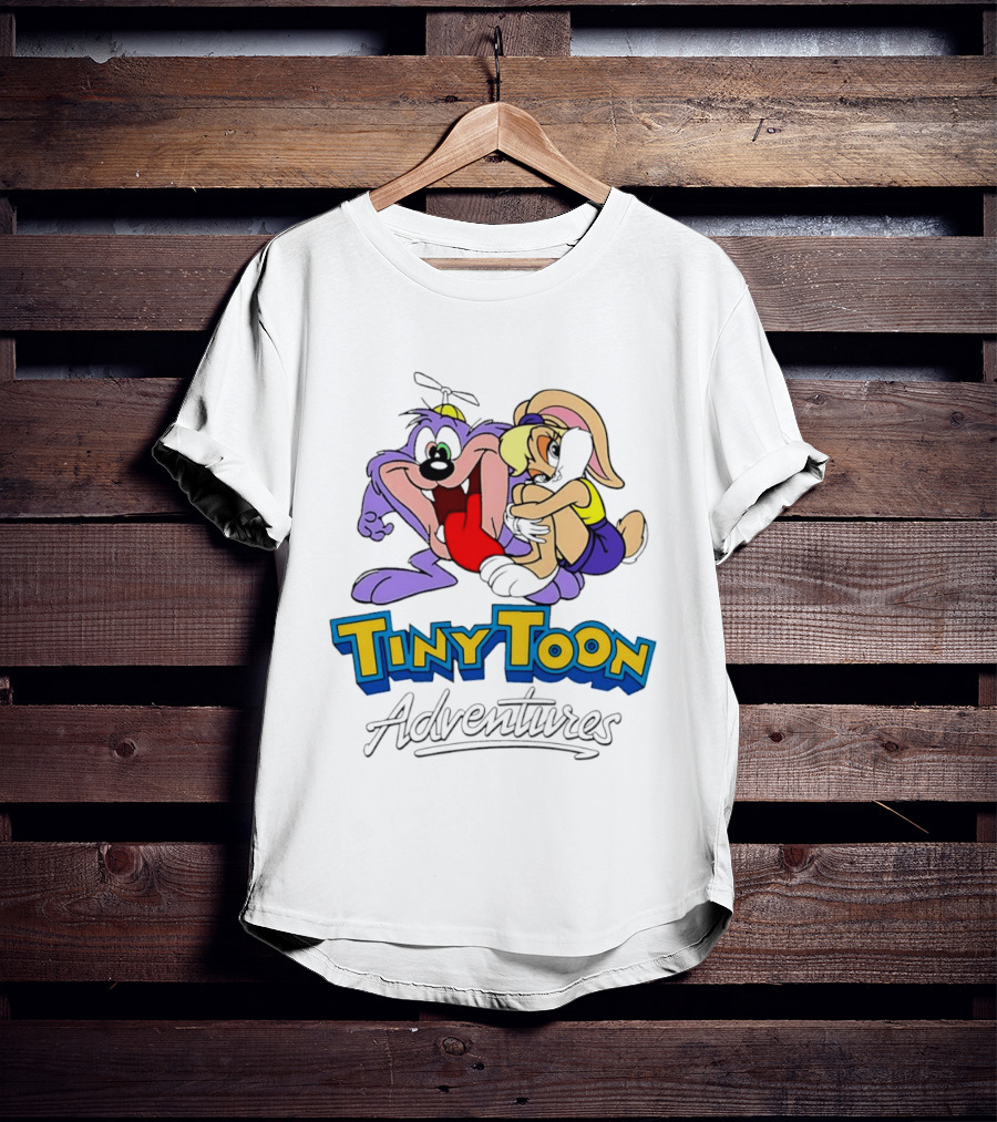 Tiny Toon Adventures Dizzy Devil Lola Bunny Cartoon Classic Characters T-Shirt