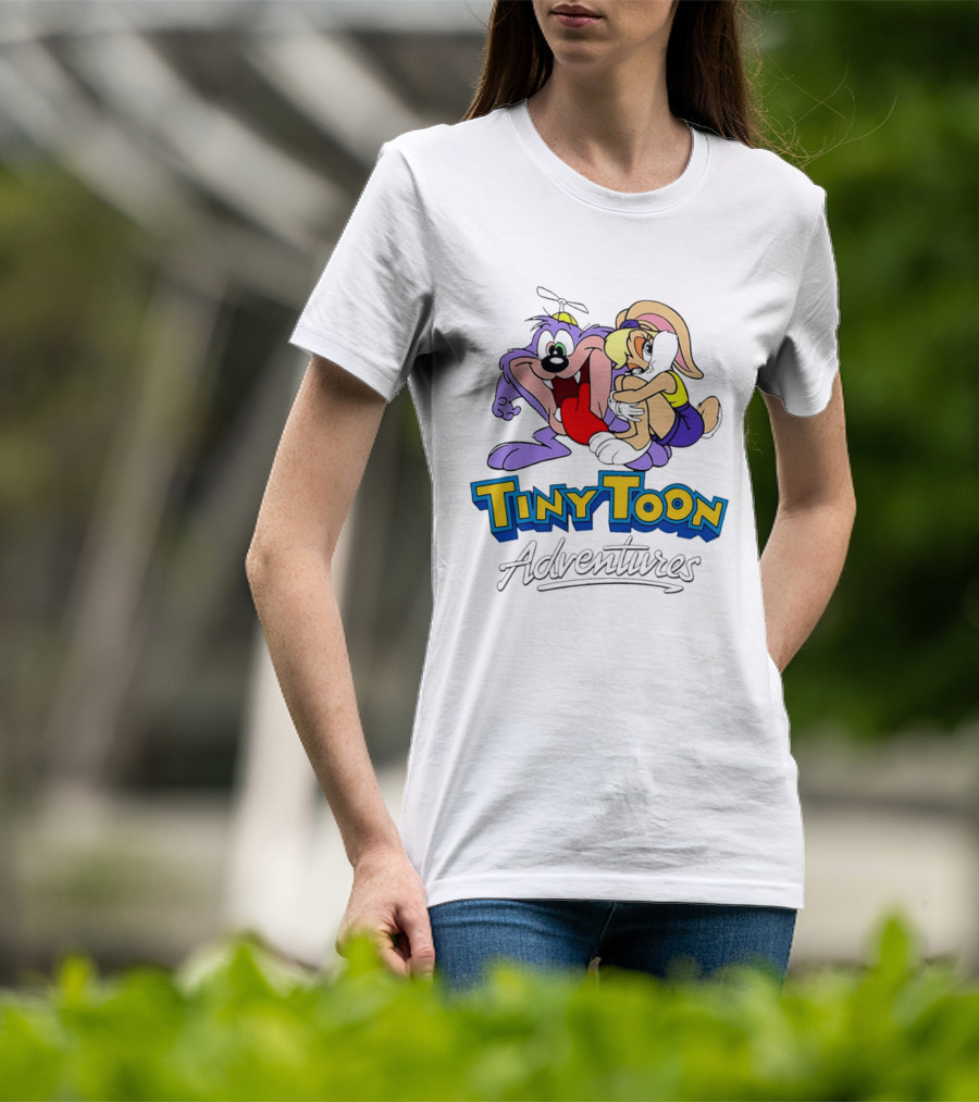 Tiny Toon Adventures Dizzy Devil Lola Bunny Cartoon Classic Characters T-Shirt