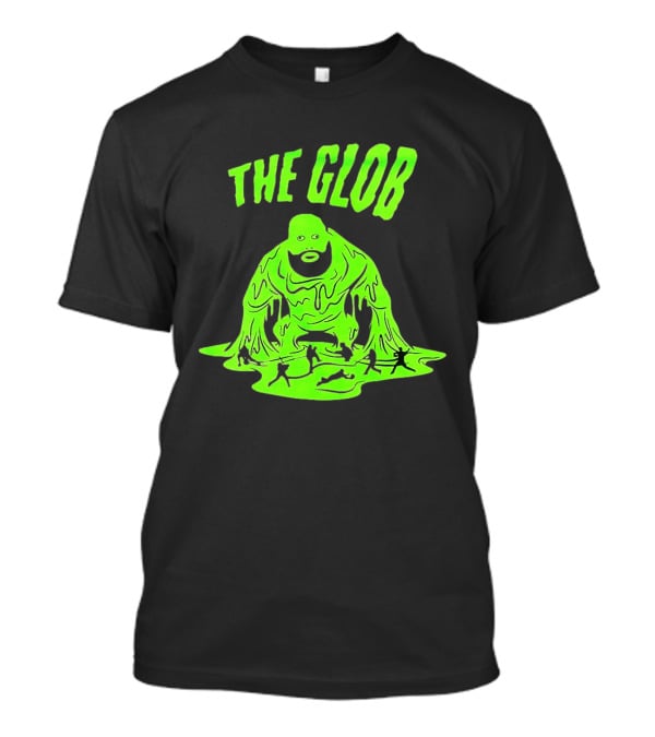 The Glob Justin Mason Melting Green Monster With Running Figures T-Shirt