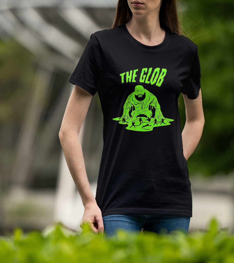 The Glob Justin Mason Melting Green Monster With Running Figures T-Shirt