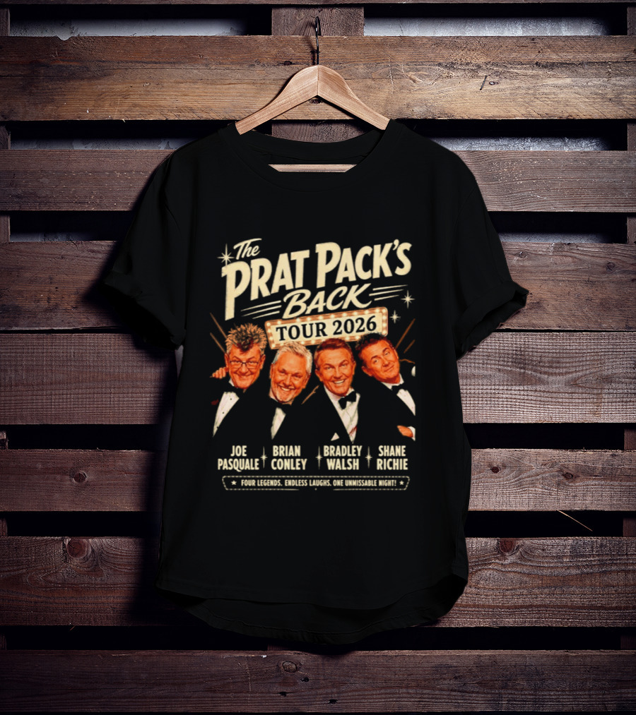 The Prat Pack's Back Tour 2026 Joe Pasquale Brian Conley Bradley Walsh Shane Richie T-Shirt