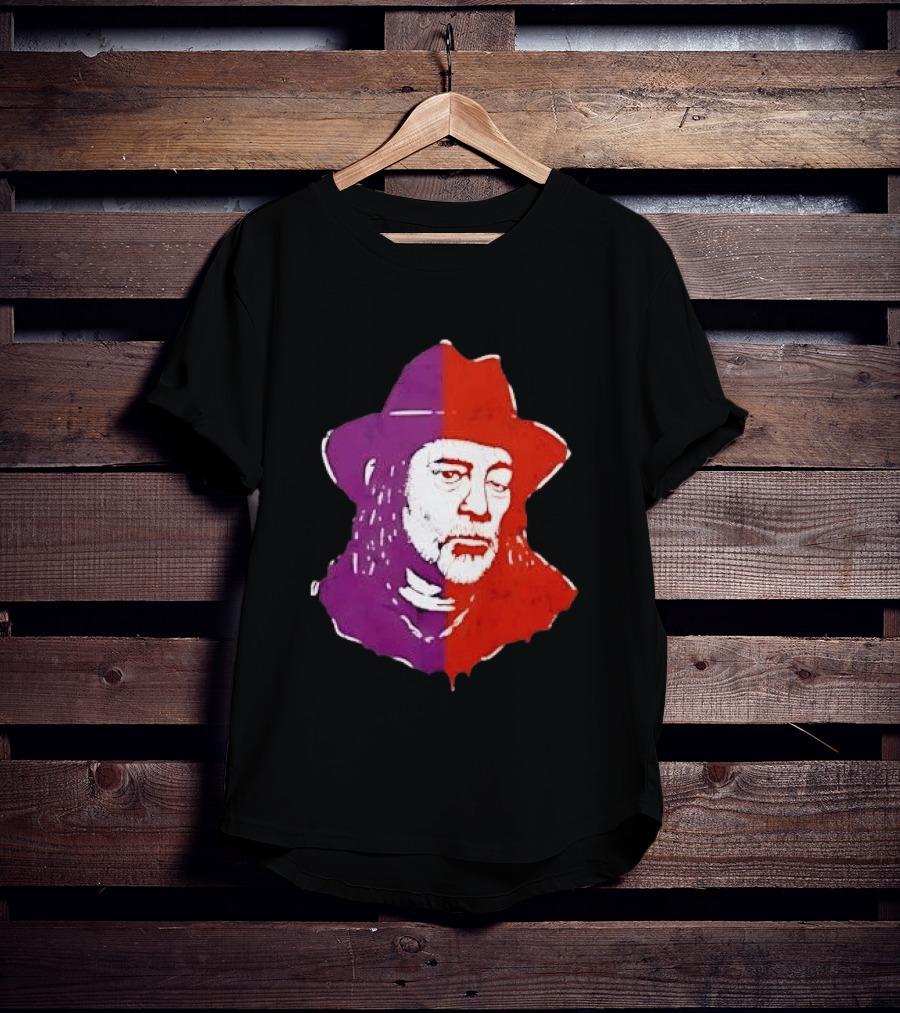 Willie Nelson Face Pop Art Style Cowboy Hat T-Shirt