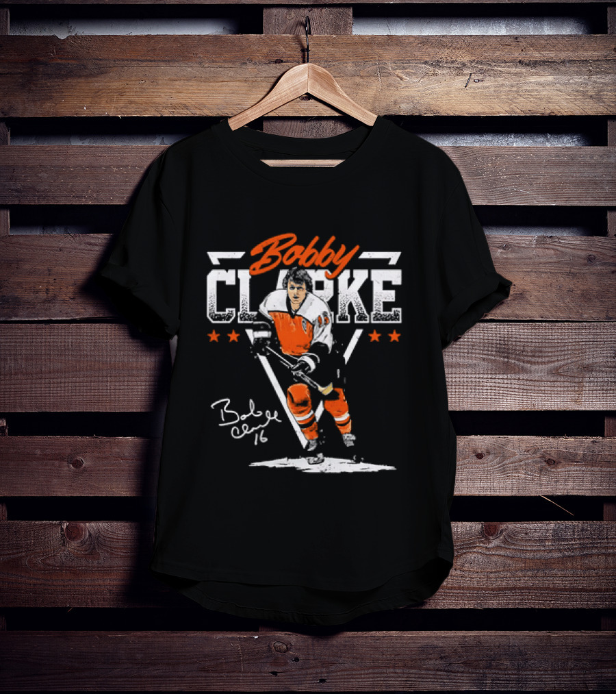 Bobby Clarke 16 Philadelphia Flyers Hockey Legend T-Shirt