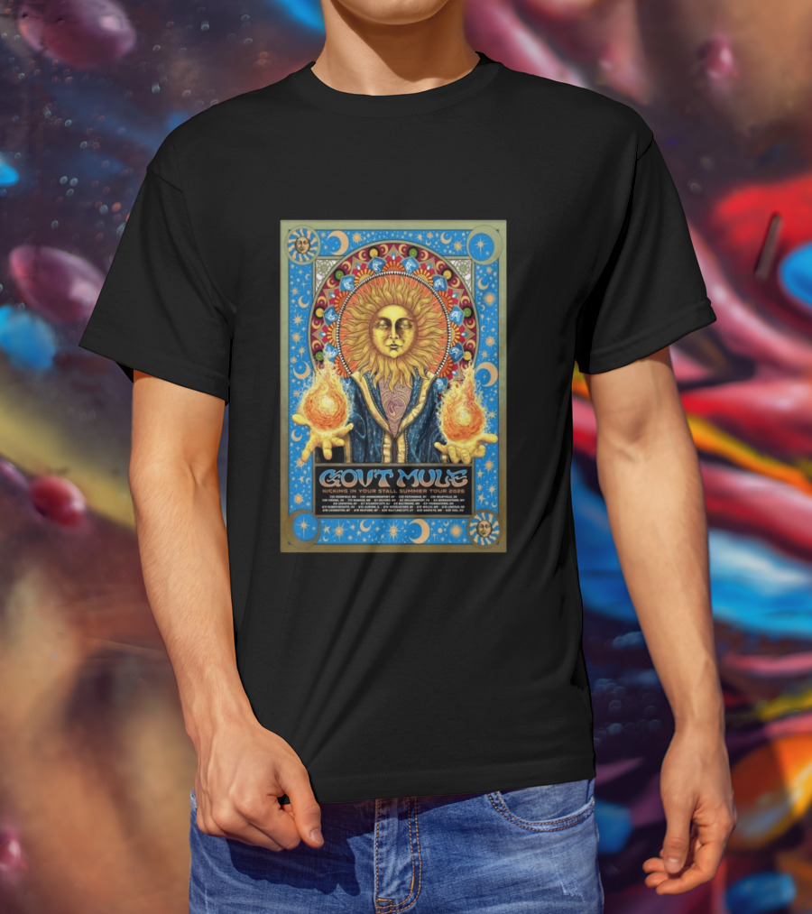 Gov't Mule Kicking In Your Stall Summer Tour 2026 Sun Fire T-Shirt
