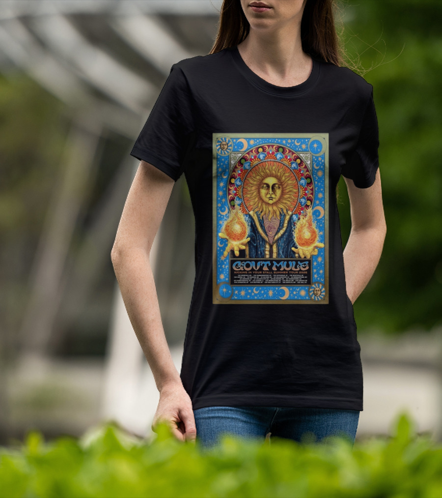 Gov't Mule Kicking In Your Stall Summer Tour 2026 Sun Fire T-Shirt