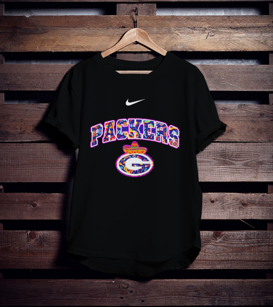 Packers Nike Hispanic Heritage Fiesta With Sombrero And Floral T-Shirt