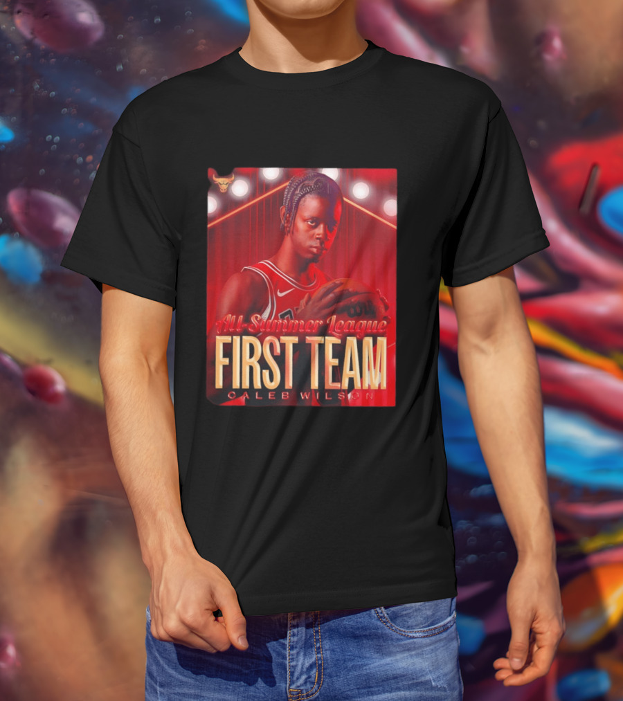 All Summer League First Team Caleb Wilson Basketball 2026 T-Shirt