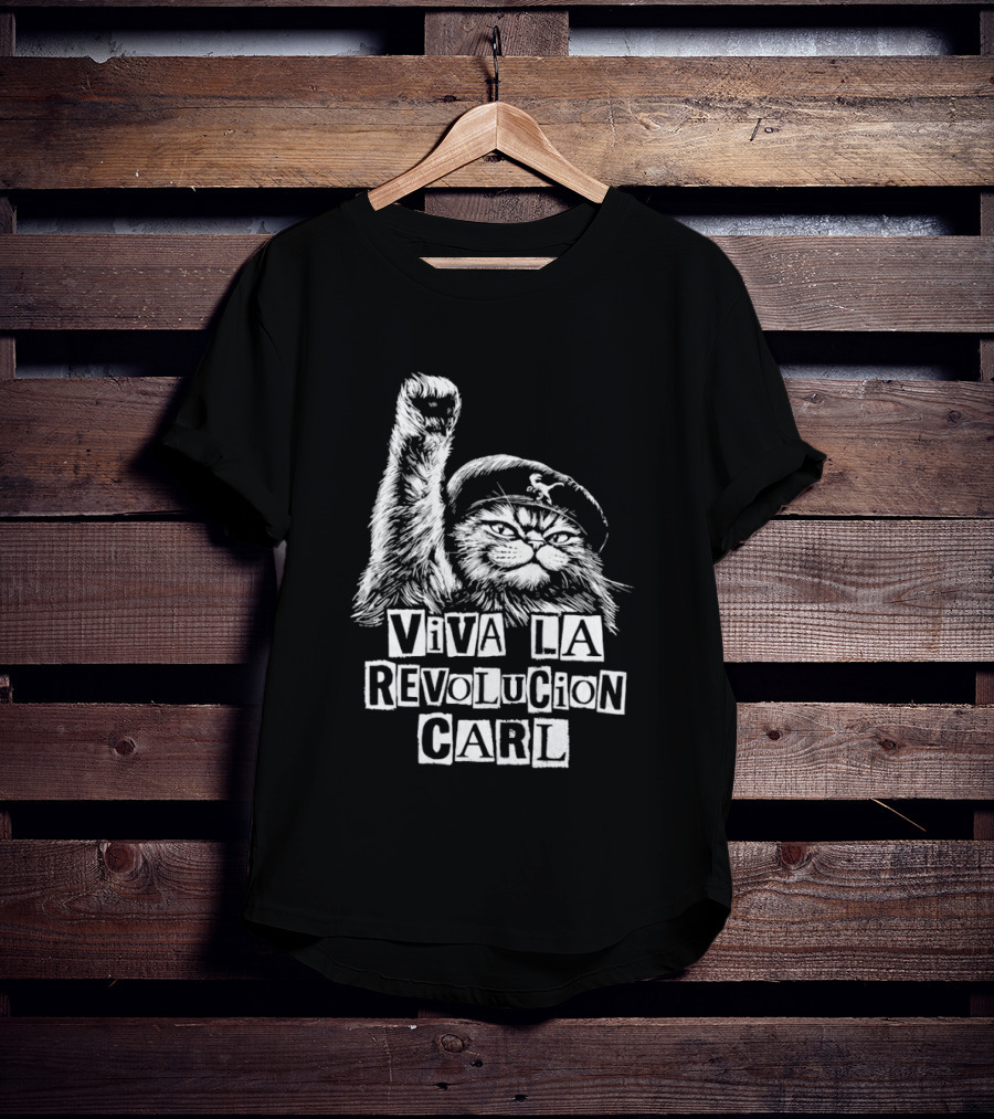 Viva La Revolucion Carl Cat Dungeon Crawler Carl T-Shirt
