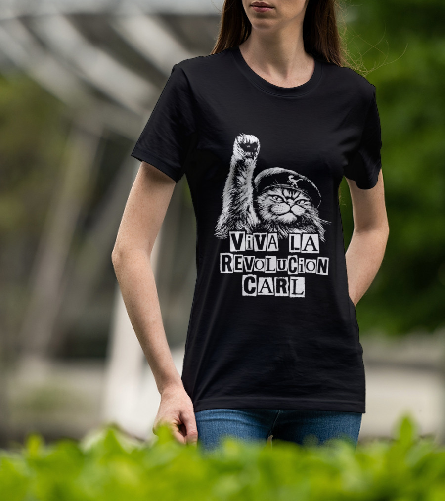 Viva La Revolucion Carl Cat Dungeon Crawler Carl T-Shirt