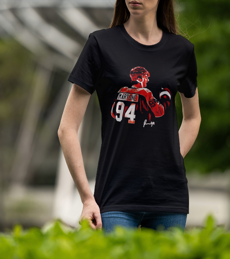 Martone 94 Hockey Player Jersey Design Rugged T-Shirt