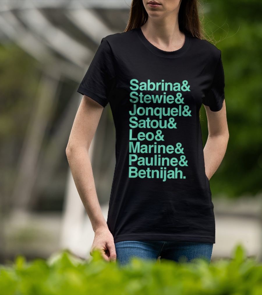 New York Women's Basketball Sabrina Stewie Jonquel Satou Leo Marine Pauline Betnijah Ampersand 2026 T-Shirt