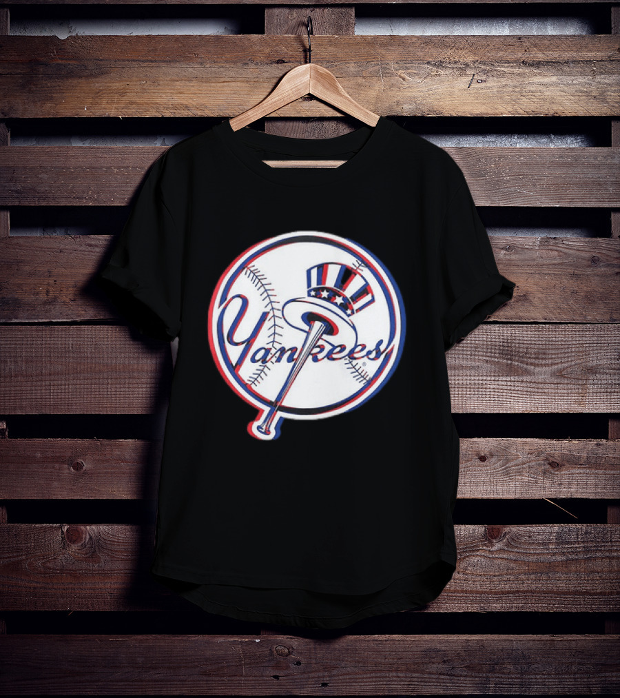 New York Yankees MLB 2026 Glitch Yankees Baseball T-Shirt