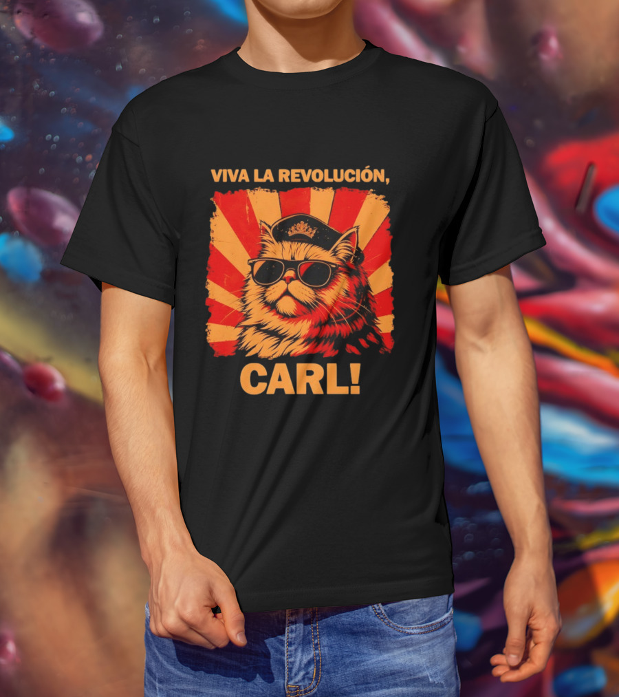 Viva La Revolución Carl Persian Cat King T-Shirt