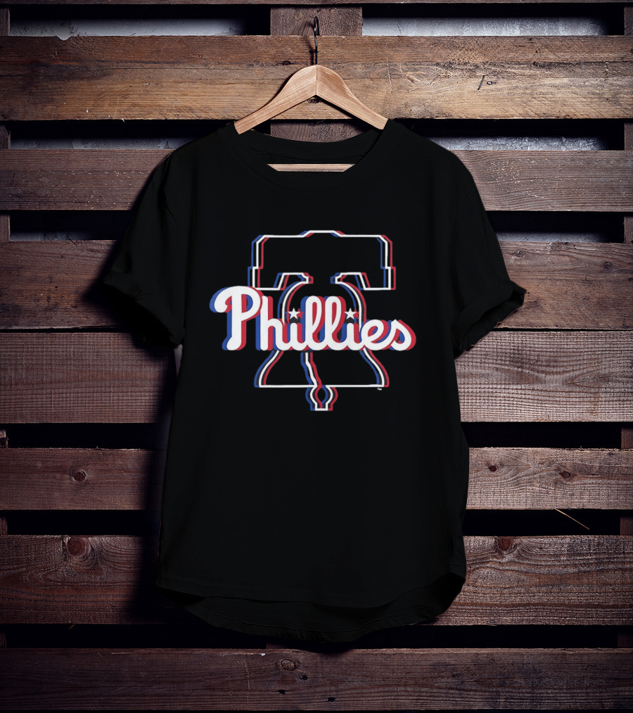 Philadelphia Phillies 2026 MLB Glitch Liberty Bell T-Shirt