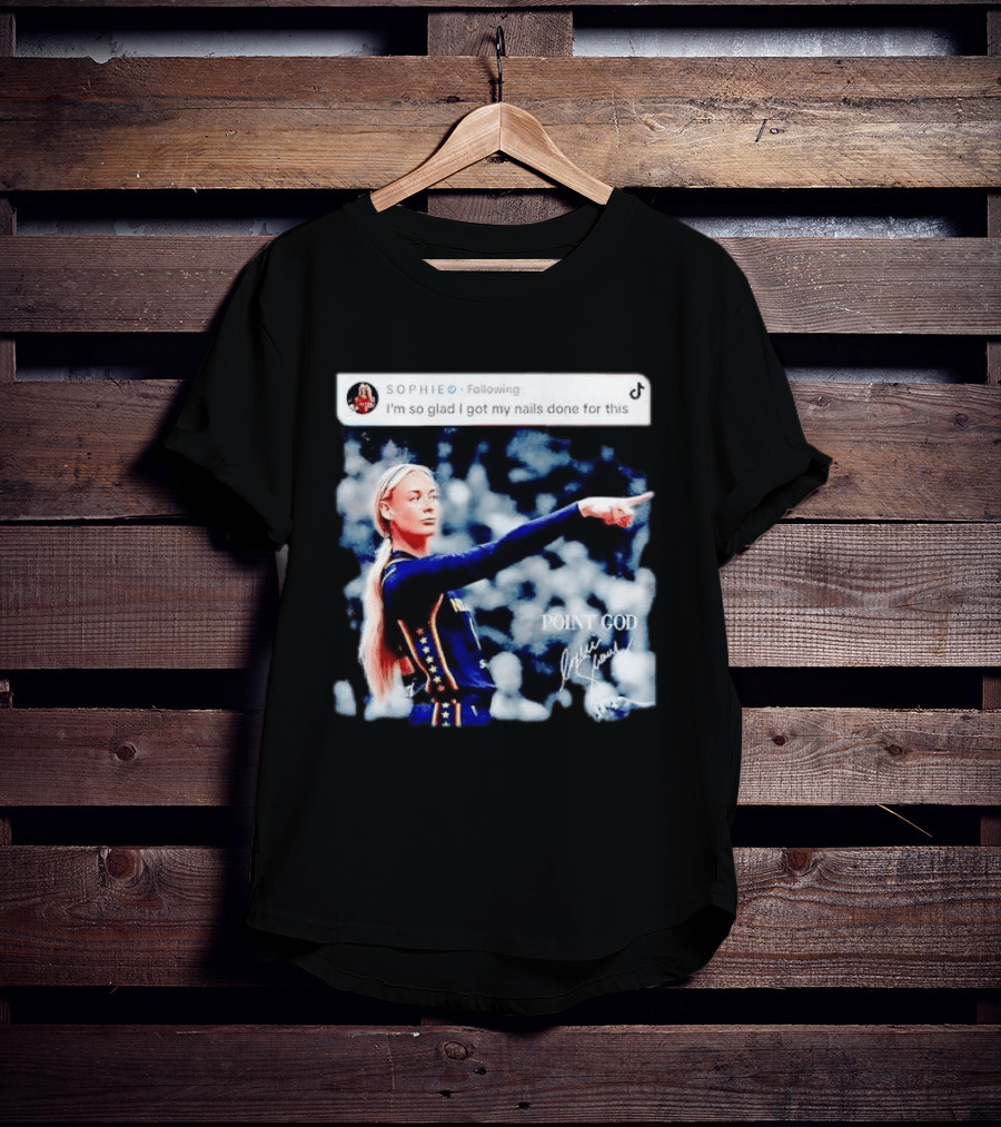 Sophie Cunningham Point God Indiana Fever I'm So Glad I Got My Nails Done For This T-Shirt