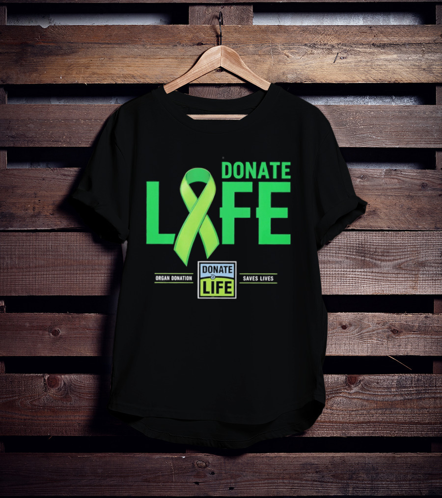 Donate Life Ribbon Organ Donation Saves Lives T-Shirt