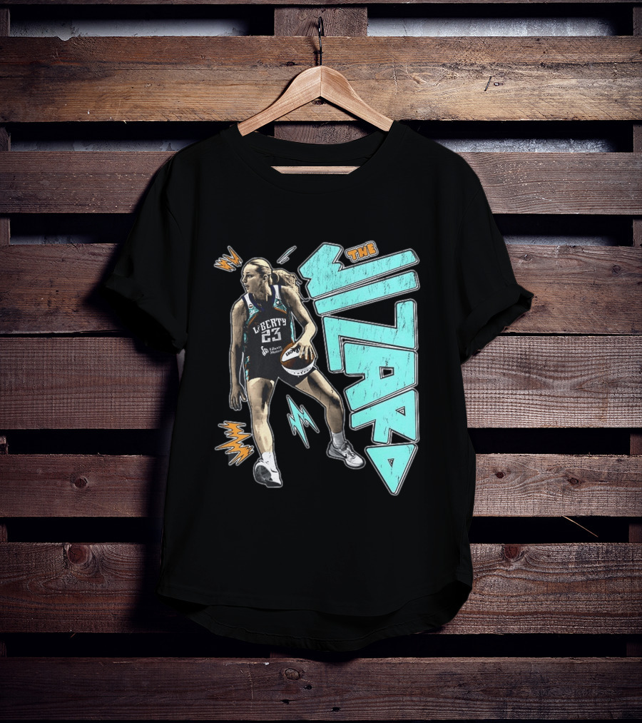 New York Liberty WNBA The Wizard Marine Johannès 23 Basketball T-Shirt