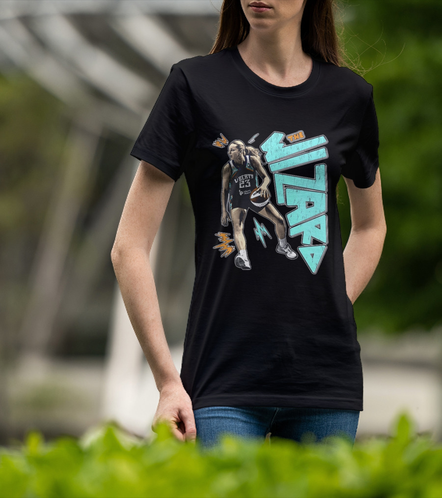 New York Liberty WNBA The Wizard Marine Johannès 23 Basketball T-Shirt