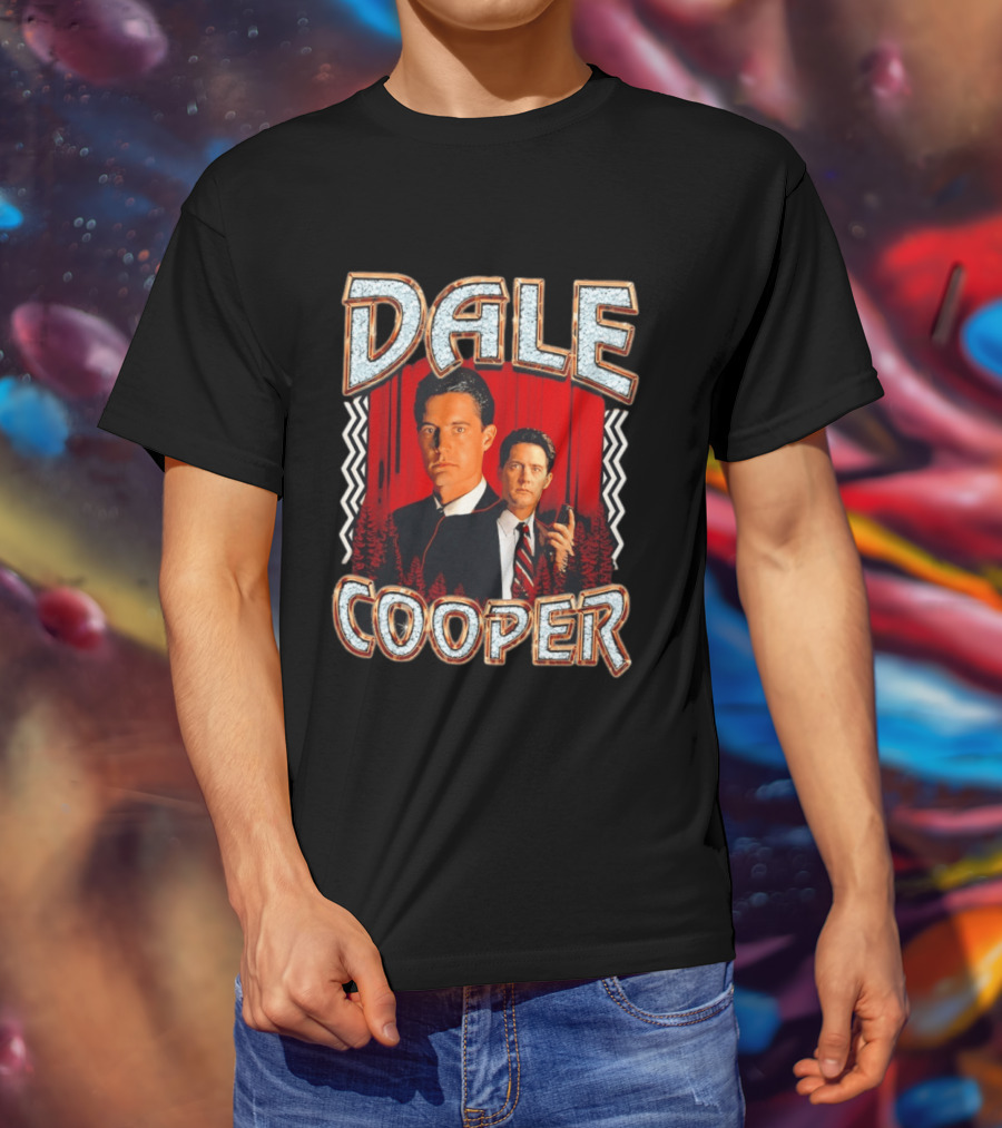 Dale Cooper Twin Peaks Retro Style Forest T-Shirt