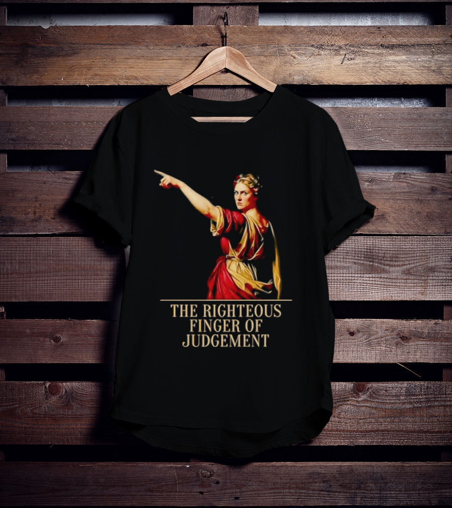 Sophia Cunningham The Righteous Finger Of Judgement Pointing Woman T-Shirt