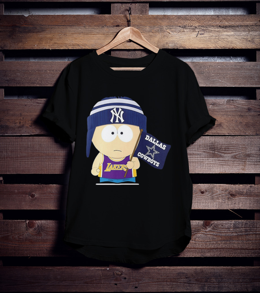 Stan Marsh Lakers Dallas Cowboys Flag Yankees Hat T-Shirt