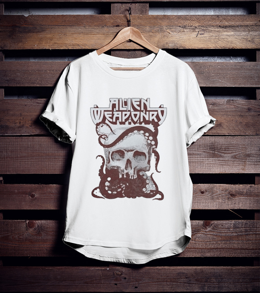 Alien Weaponry Skull Octopus Band Merchandise T-Shirt