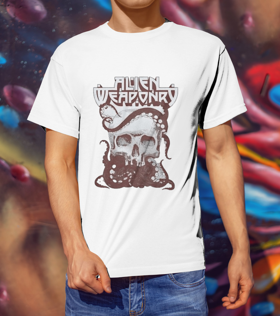 Alien Weaponry Skull Octopus Band Merchandise T-Shirt
