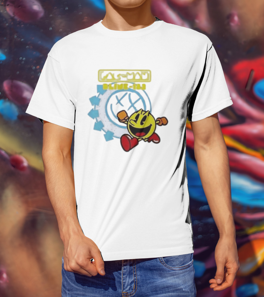 Pac Man Blink 182 Band Crossover Collaborative T-Shirt
