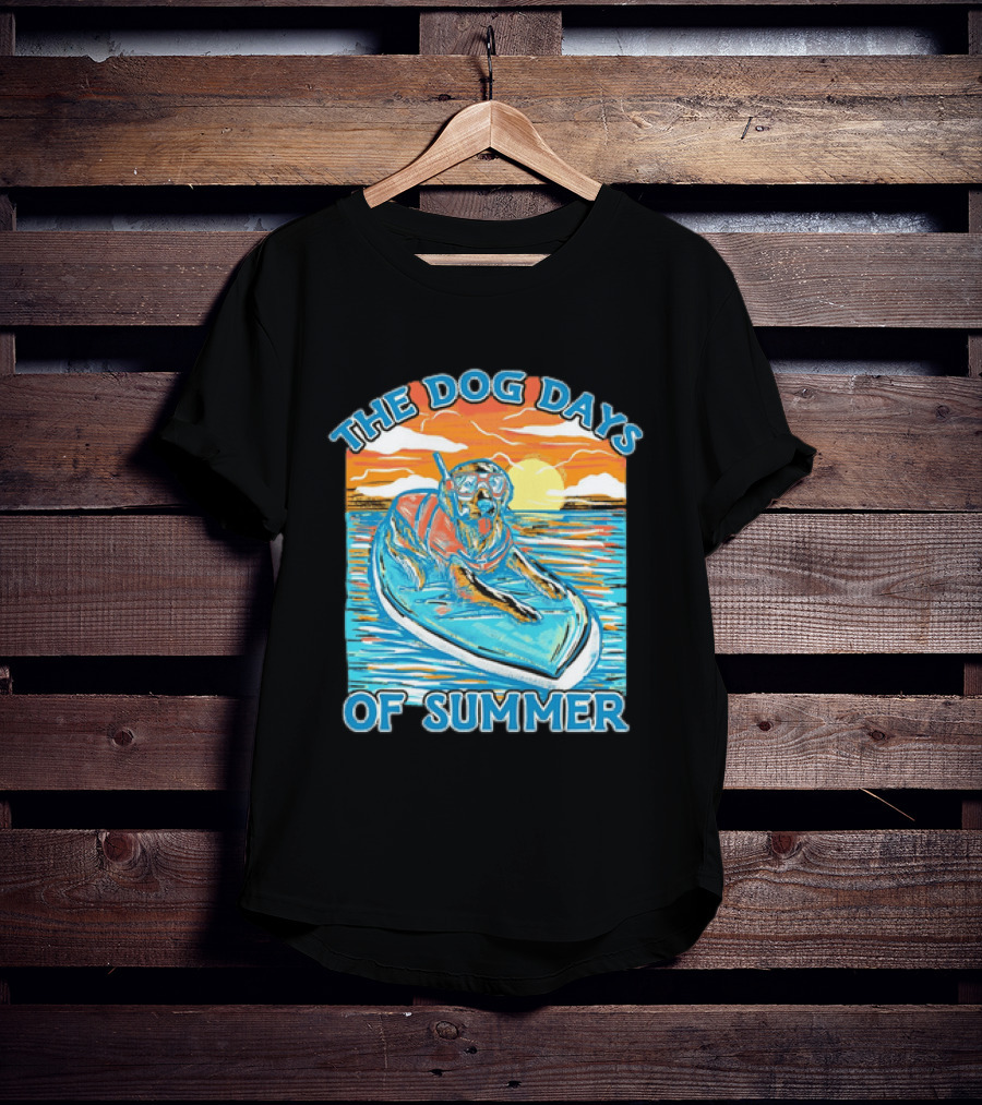The Dog Days Of Summer Golden Retriever Snorkeling Adventure T-Shirt