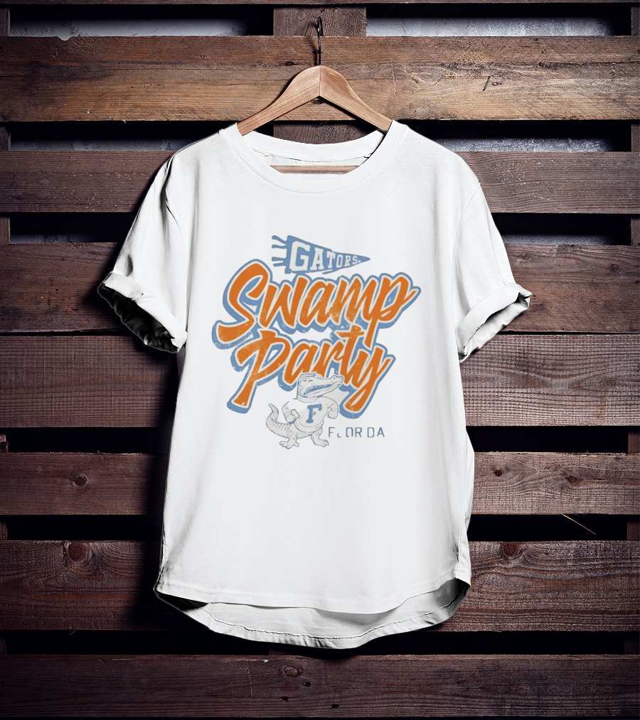 Gators Swamp Party Florida Retro Alligator T-Shirt