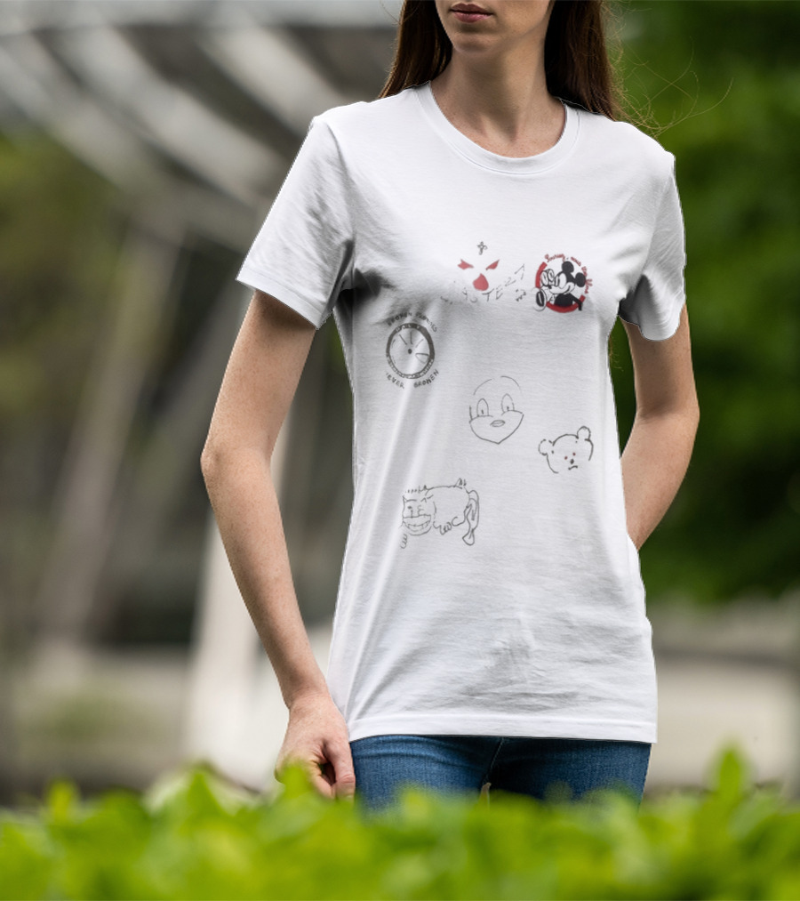 Loe Shimmy Mickey Mouse Paly Hollywood NOCTA Manor Event T-Shirt