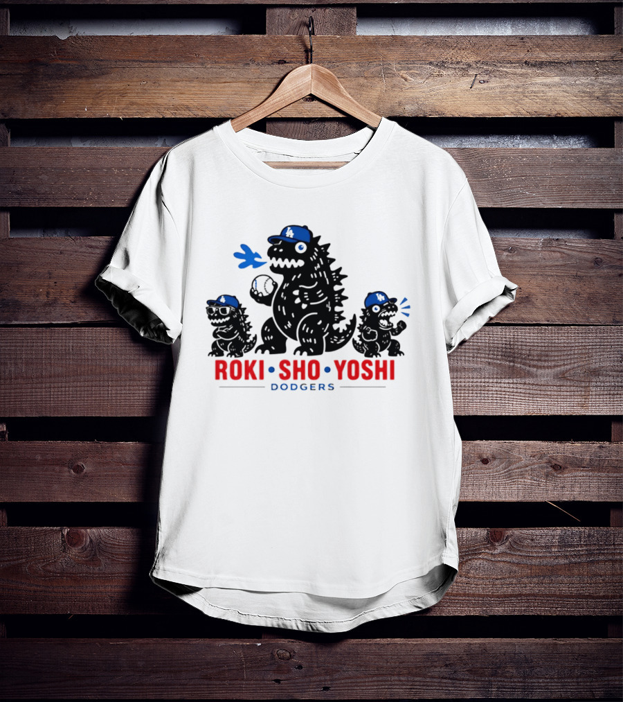 Roki Sho Yoshi Dodgers LA Cap Monsters T-Shirt