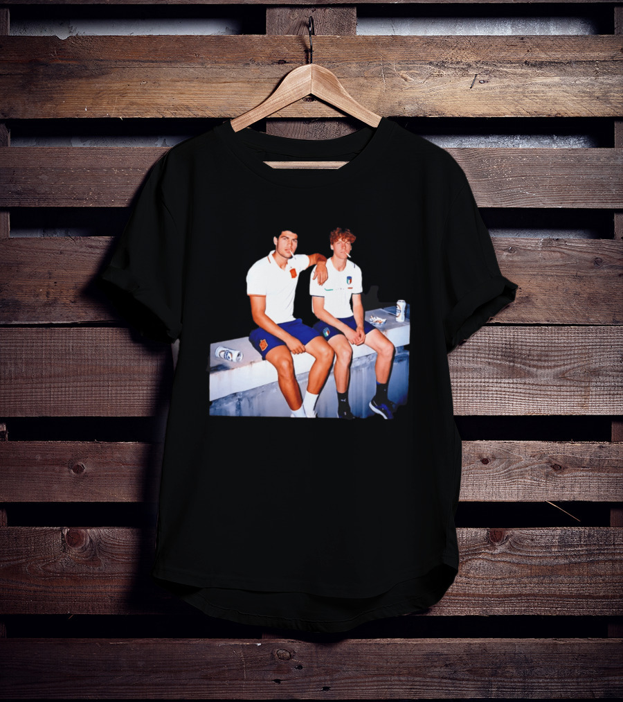 2026 Tennis Spain Italy Carlos Alcaraz Jannik Sinner Smoking T-Shirt