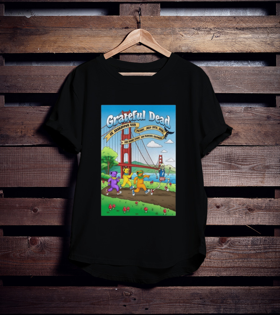 Grateful Dead 5K Shakedown Run July 24 2026 San Francisco California T-Shirt
